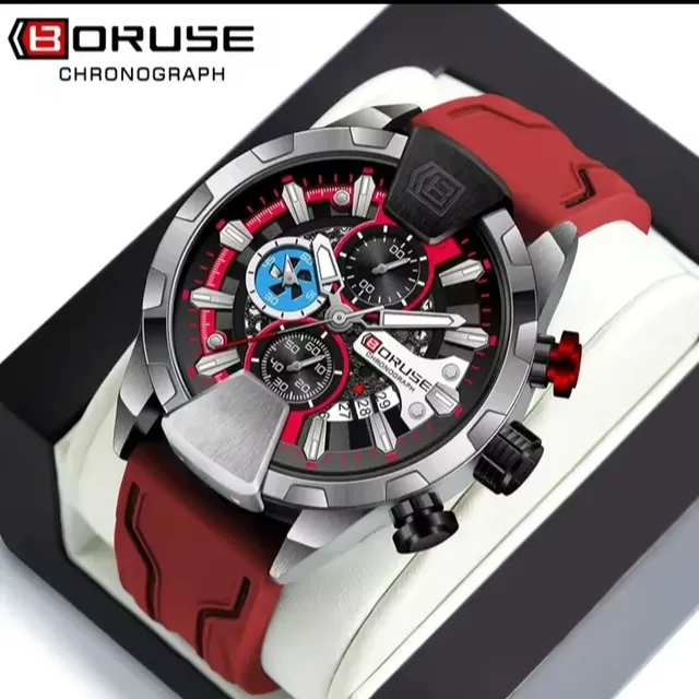 Boruse Chronograph Vermelho